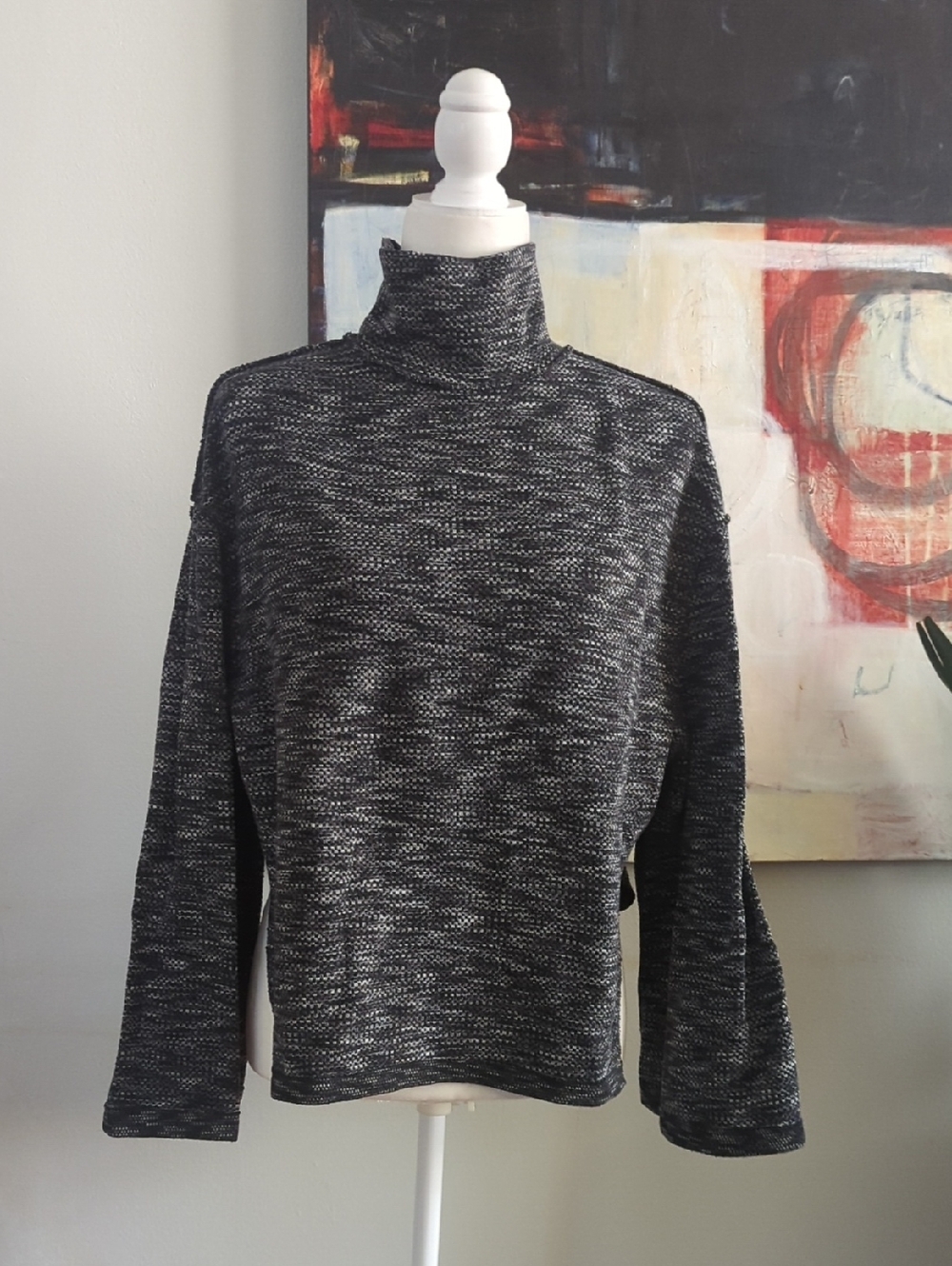 We Are Free Loose Fit turtleneck sweater With Wide Sleeves
